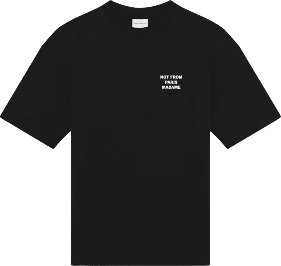 Drôle de Monsieur SLOGAN T-SHIRT Zwart