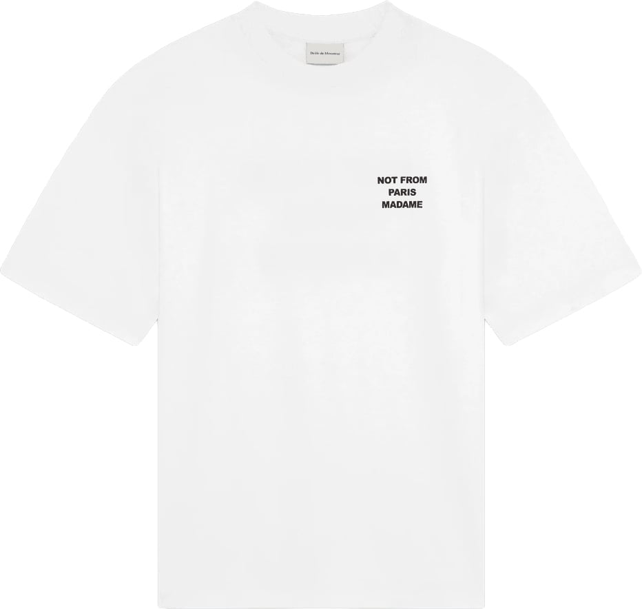 Drôle de Monsieur SLOGAN T-SHIRT Wit