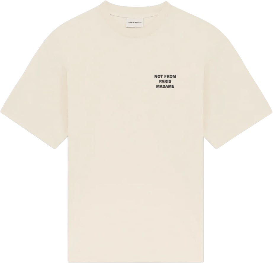 Drôle de Monsieur SLOGAN T-SHIRT Beige
