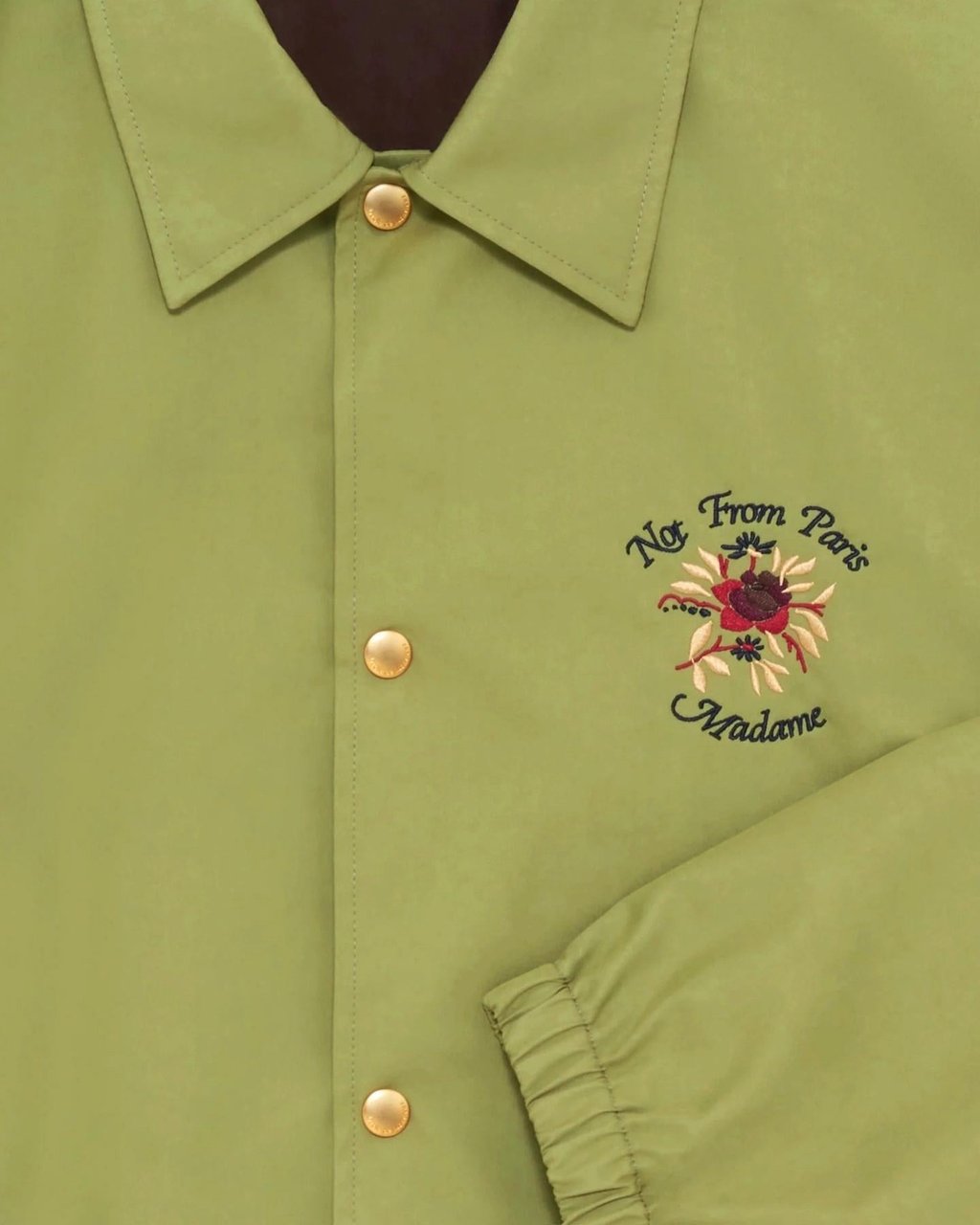Drôle de Monsieur Heren Veste Slogan Rose Groen
