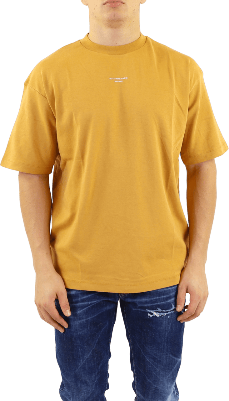Drôle de Monsieur Heren Le Tshirt Classique Nfpm Geel