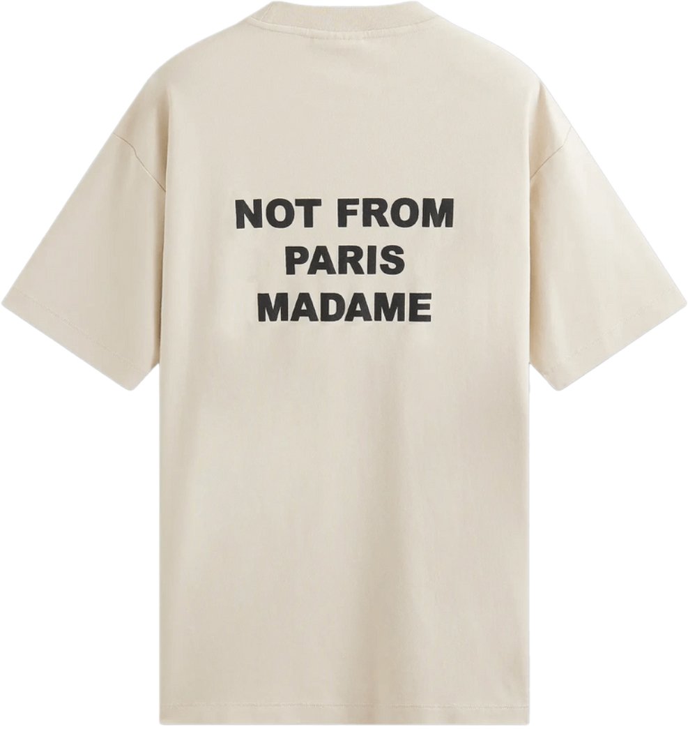 Drôle de Monsieur Le T-Shirt Slogan Beige