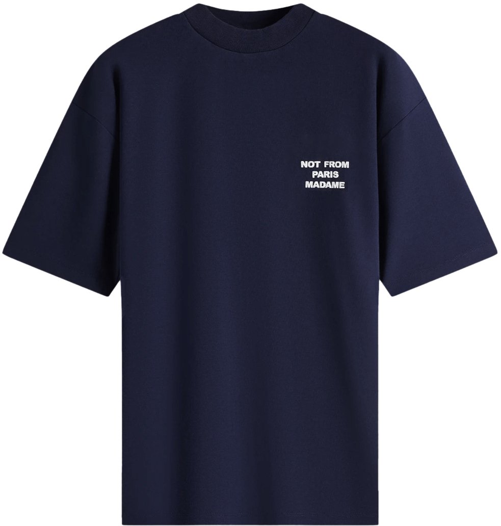 Drôle de Monsieur Le T-shirt Slogan Navy