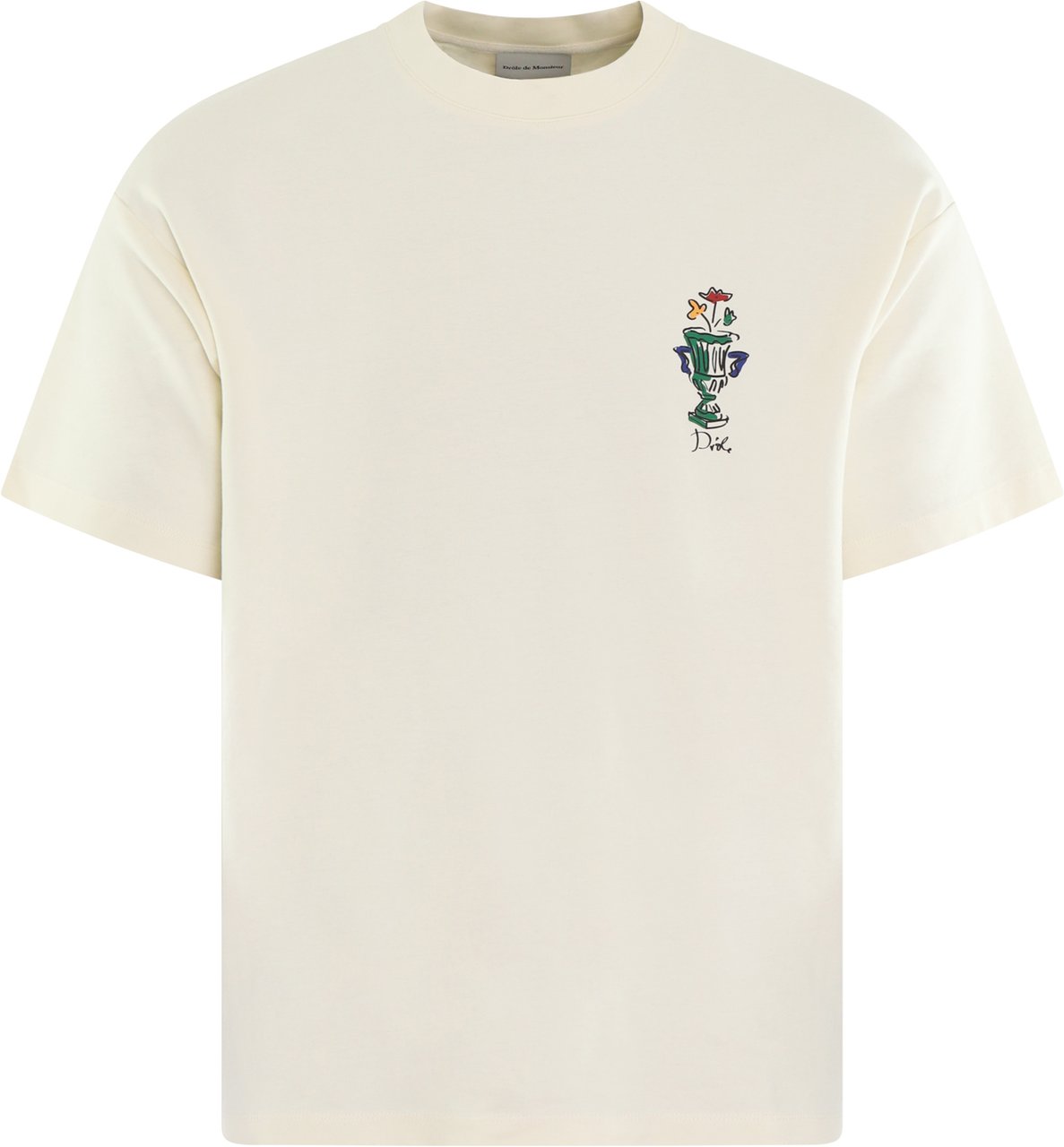 Drôle de Monsieur Heren Vase T-Shirt Beige Beige
