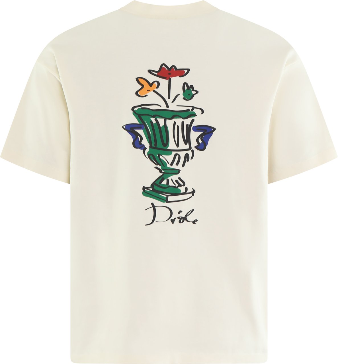 Drôle de Monsieur Heren Vase T-Shirt Beige Beige
