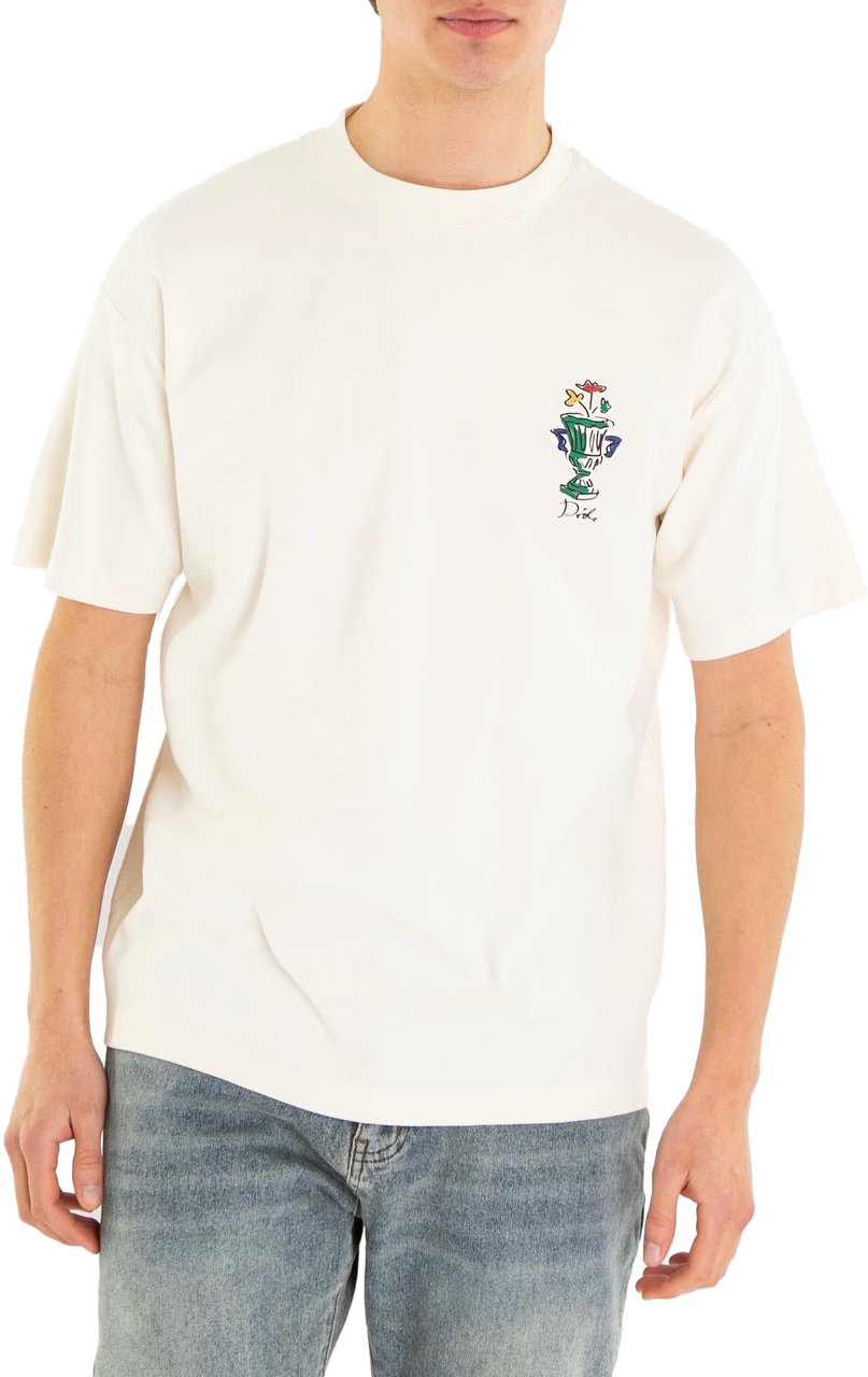 Drôle de Monsieur Heren Vase T-Shirt Beige Beige