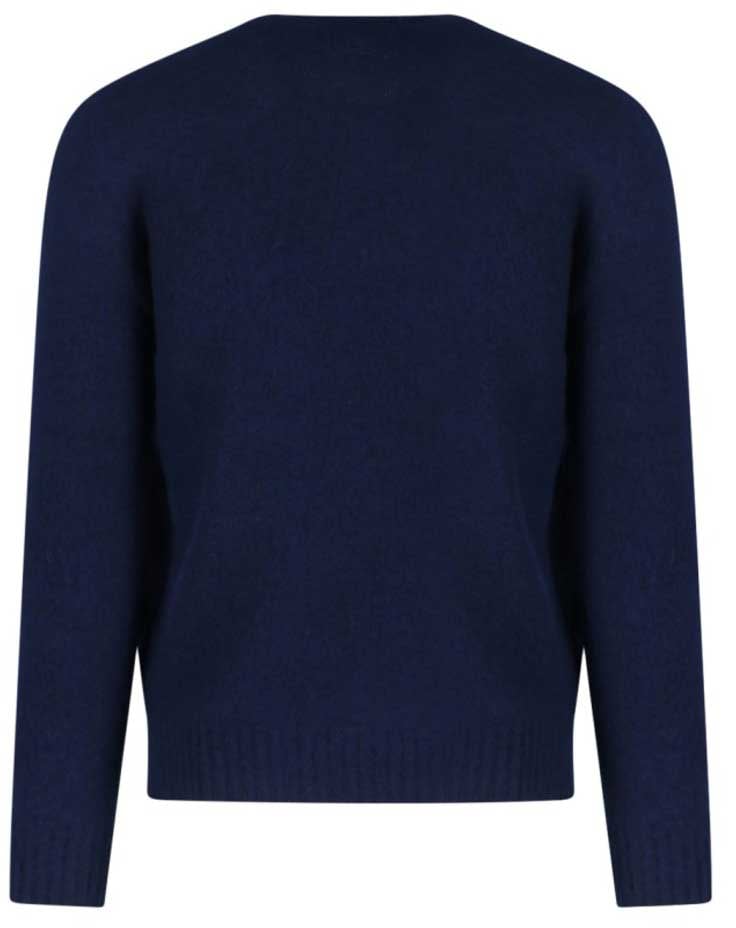 Drumohr Wool Sweater – Navy Blauw