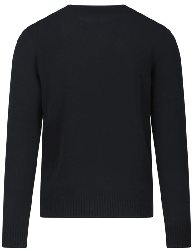 Drumohr Classic Black Sweater With Timeless Design Zwart