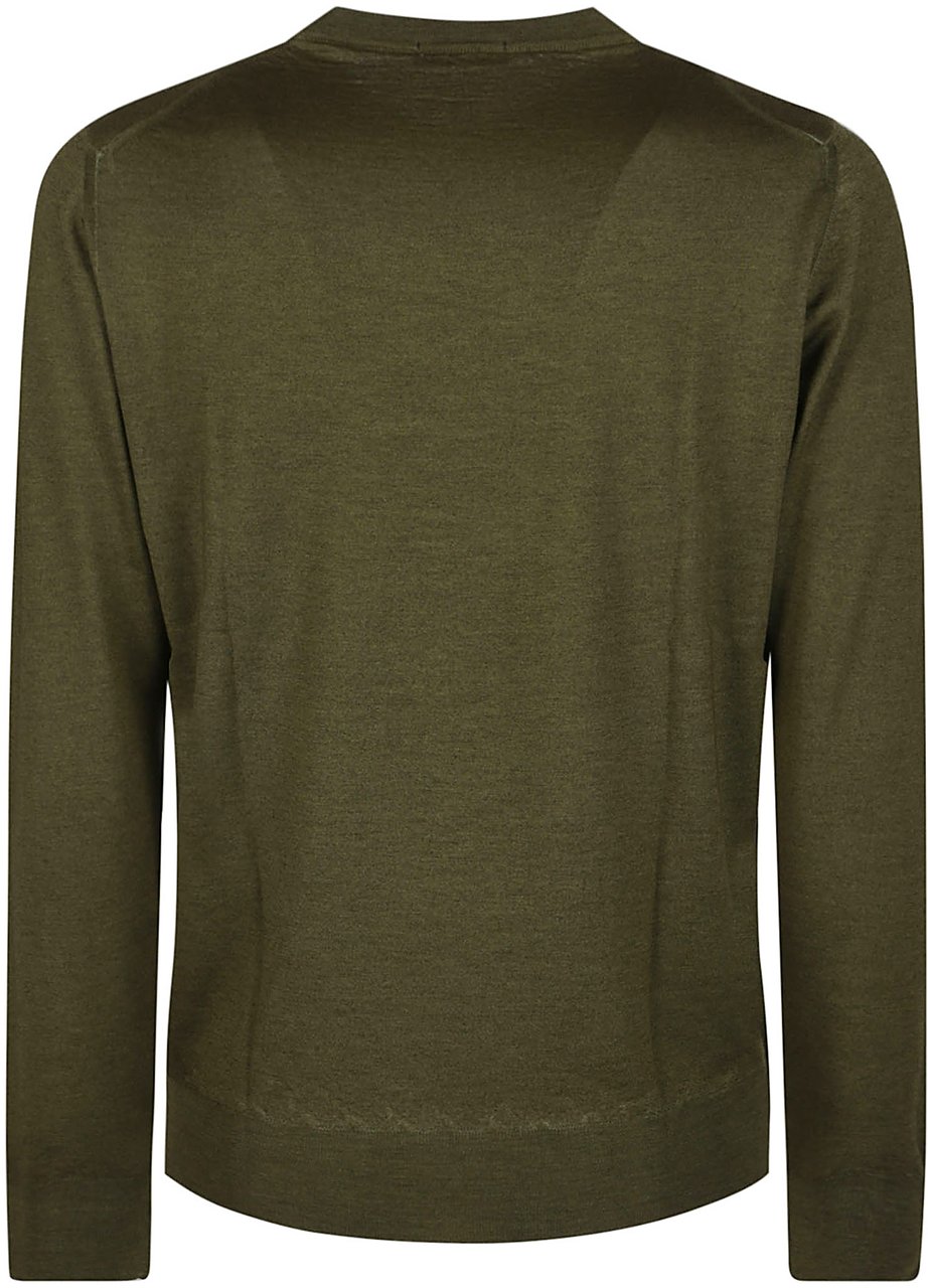 Drumohr Rasato Sweater Green Groen