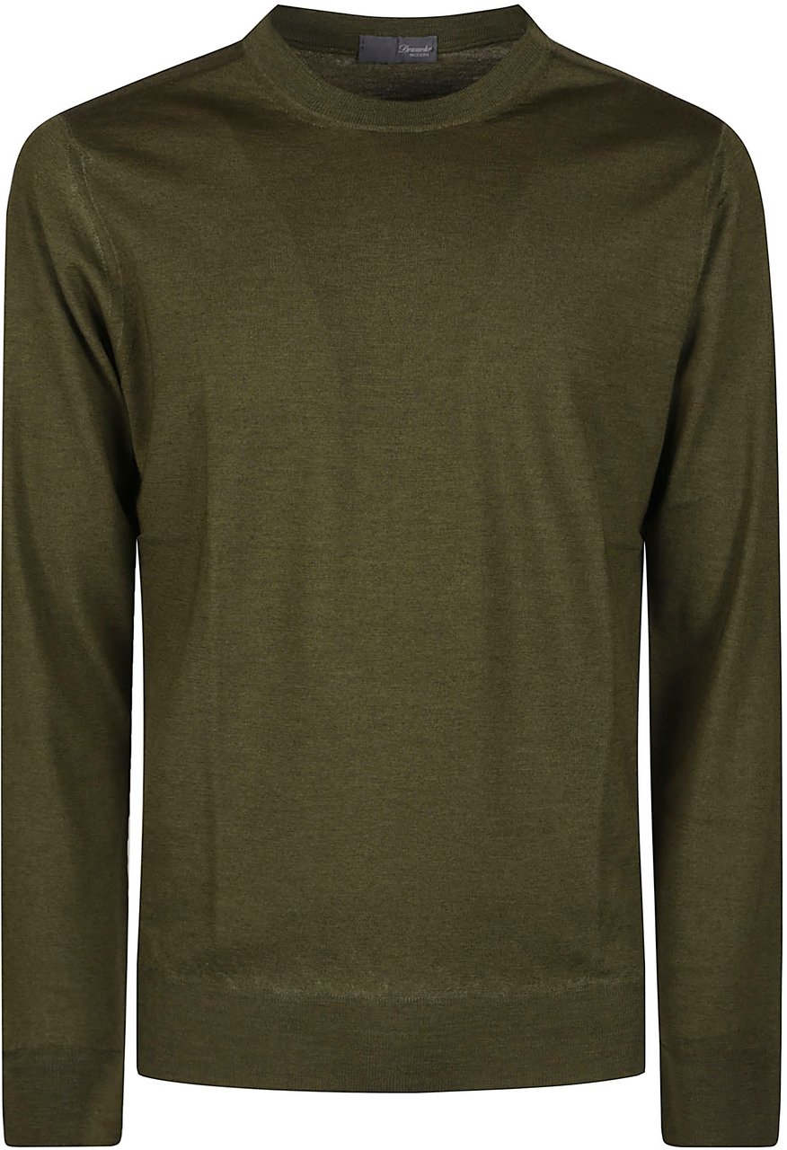 Drumohr Rasato Sweater Green Groen