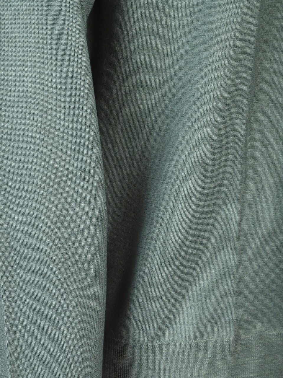 Drumohr Green Virgin Wool Knit Sweater Grijs