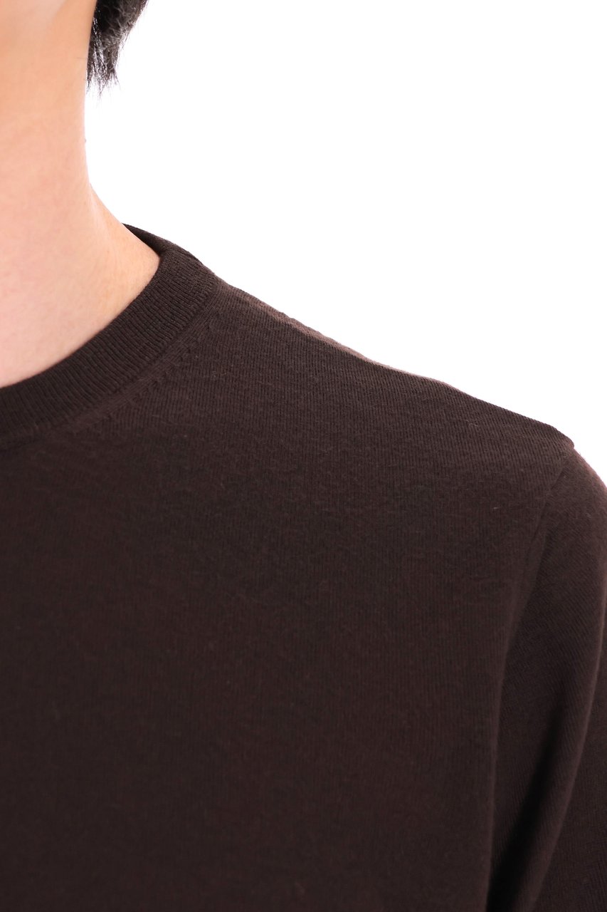 Drumohr Super 140’s Wool Crewneck Sweater Zwart