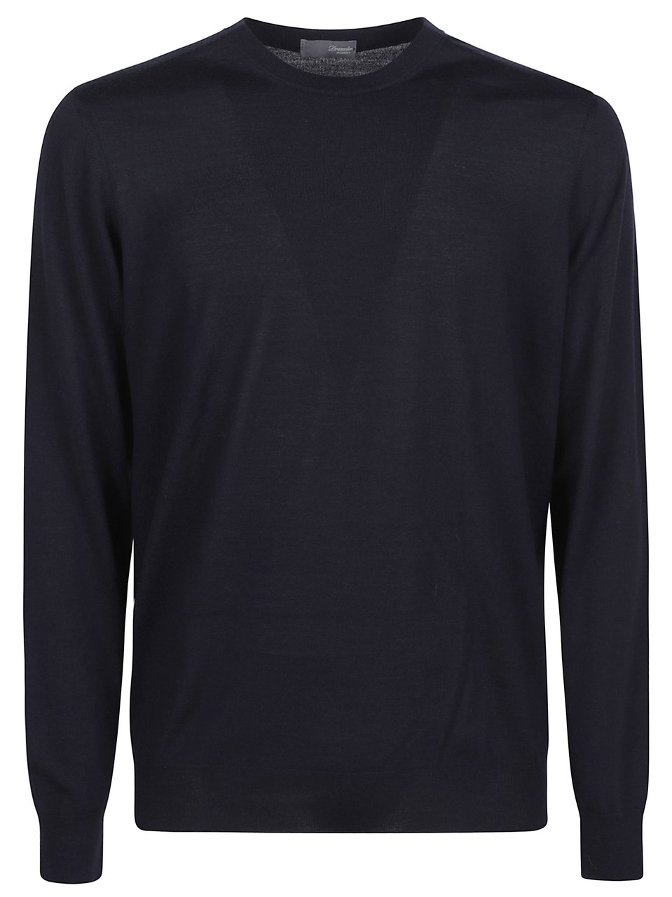 Drumohr Round Neck Long-Sleeve Sweater Zwart