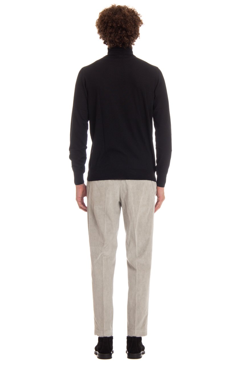 Drumohr Super 140’s Wool Turtleneck Zwart