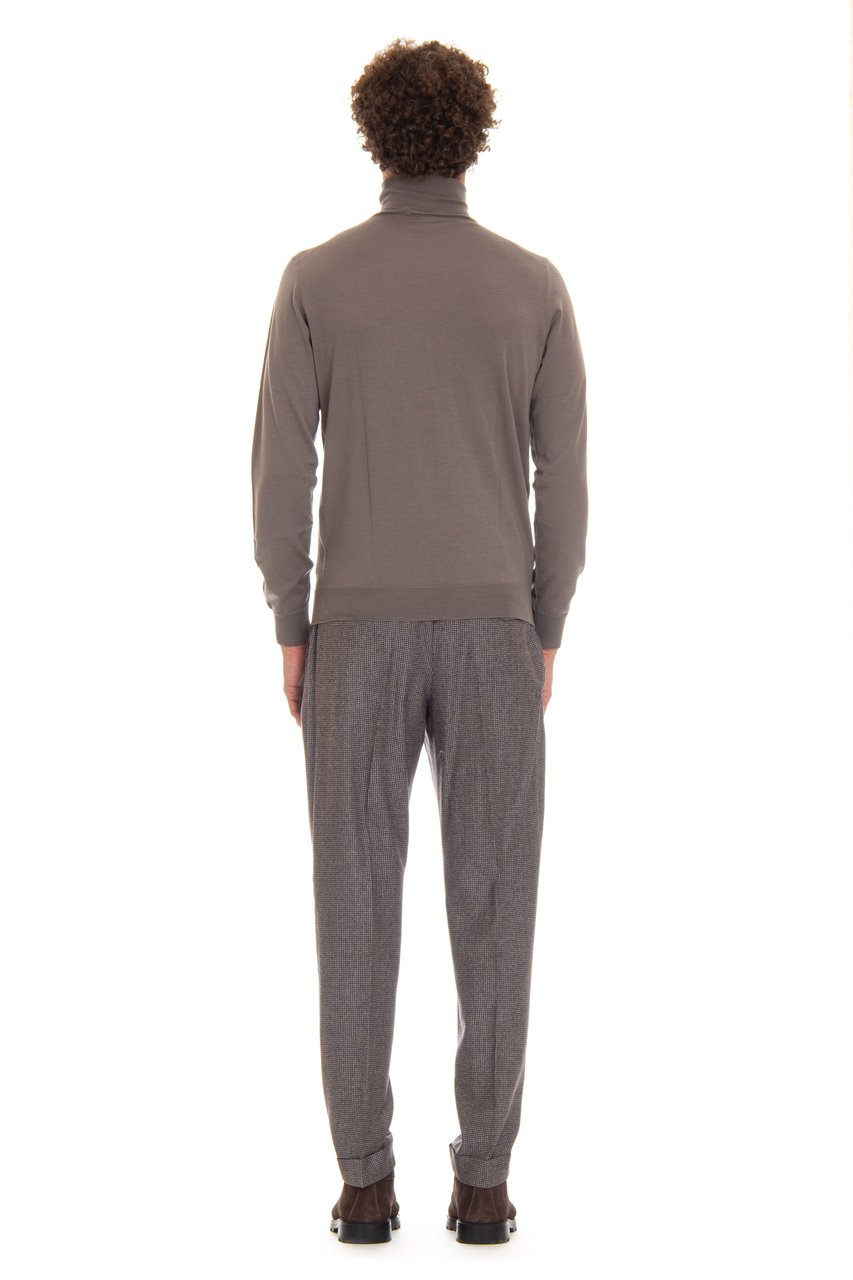 Drumohr Super 140’s Wool Turtleneck Grijs