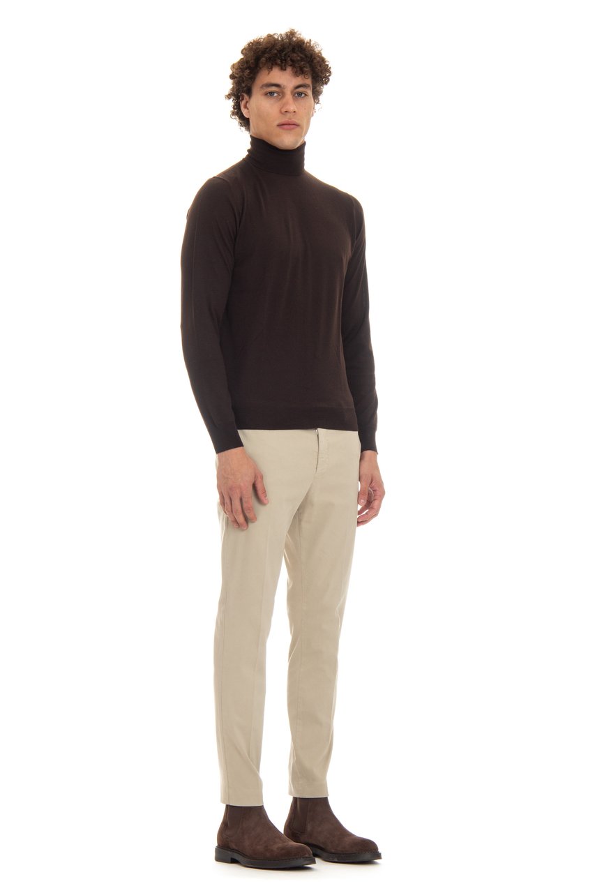 Drumohr Super 140’s Wool Turtleneck Zwart
