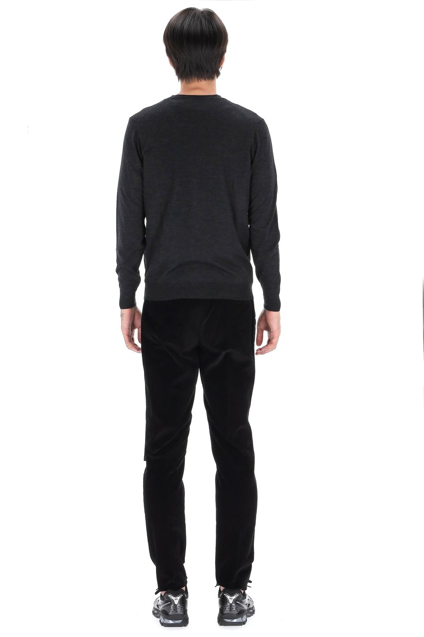 Drumohr Extrafine Super 140’s Wool Cardigan Zwart