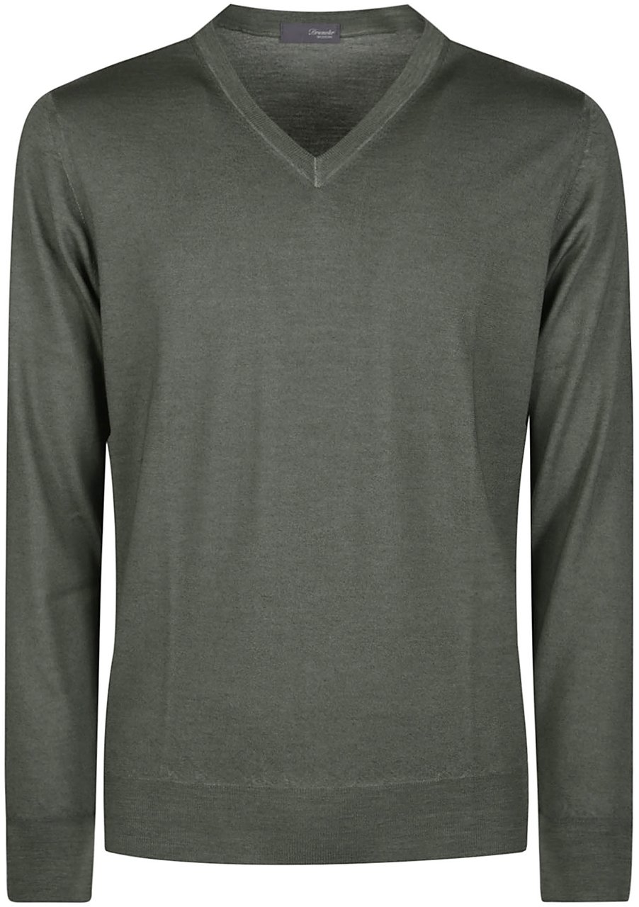 Drumohr Rasato Sweater Green Groen