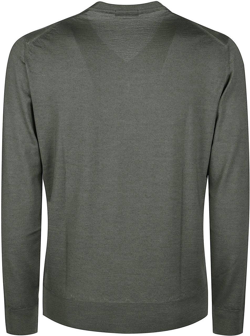 Drumohr Rasato Sweater Green Groen