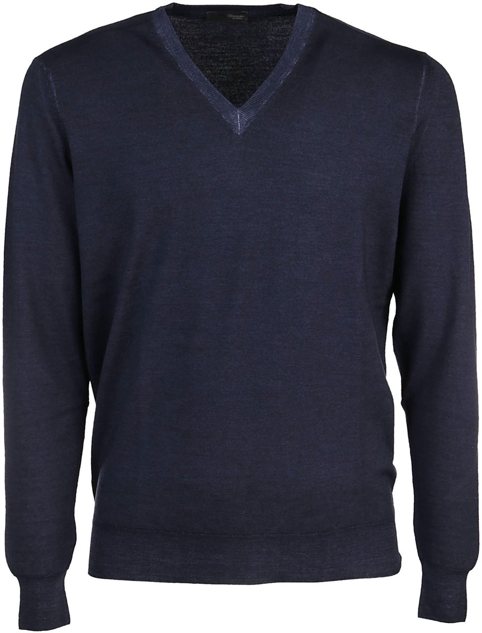 Drumohr Rasato Sweater Blue Blauw