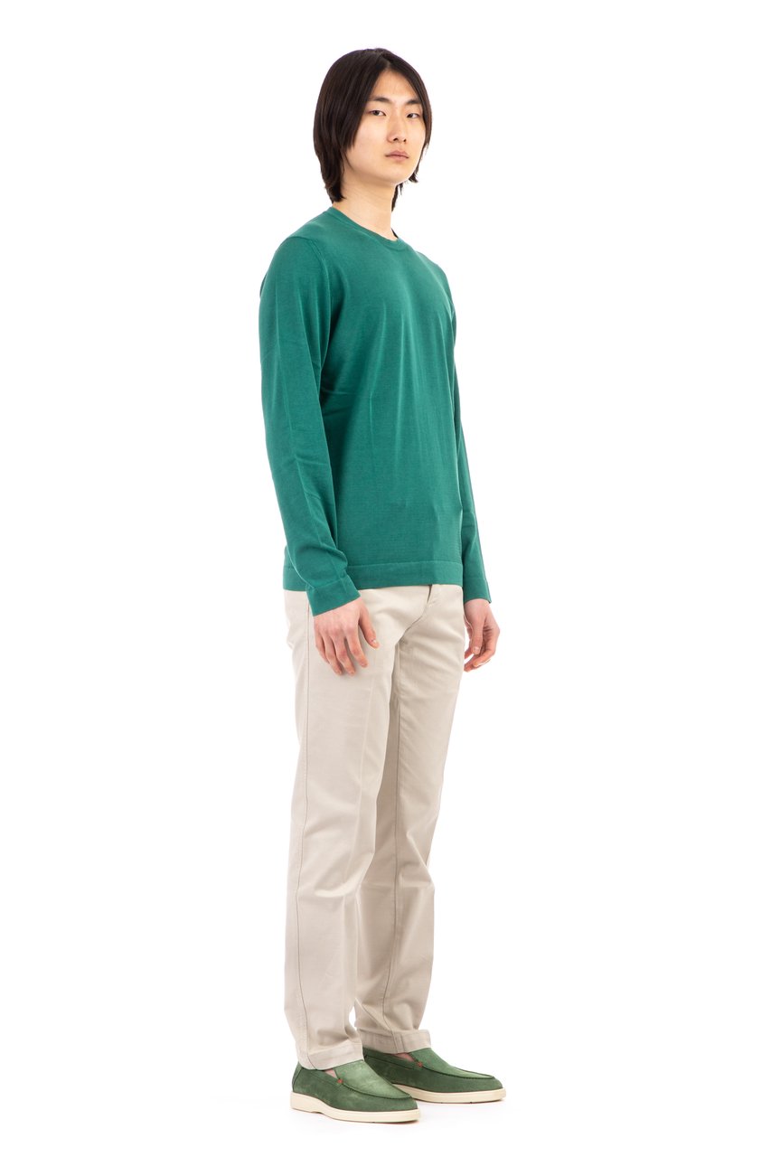 Drumohr Frosted Cotton Crewneck Neutraal