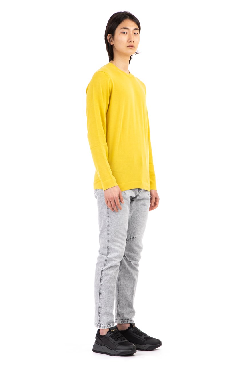 Drumohr Frosted Cotton Crewneck Goud