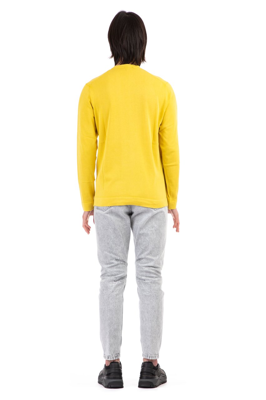 Drumohr Frosted Cotton Crewneck Goud