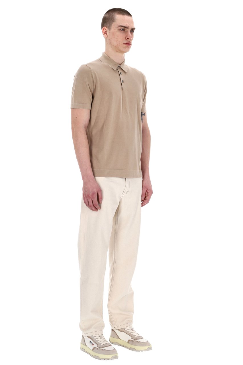 Drumohr Frosted Superlight Cotton Polo Roze