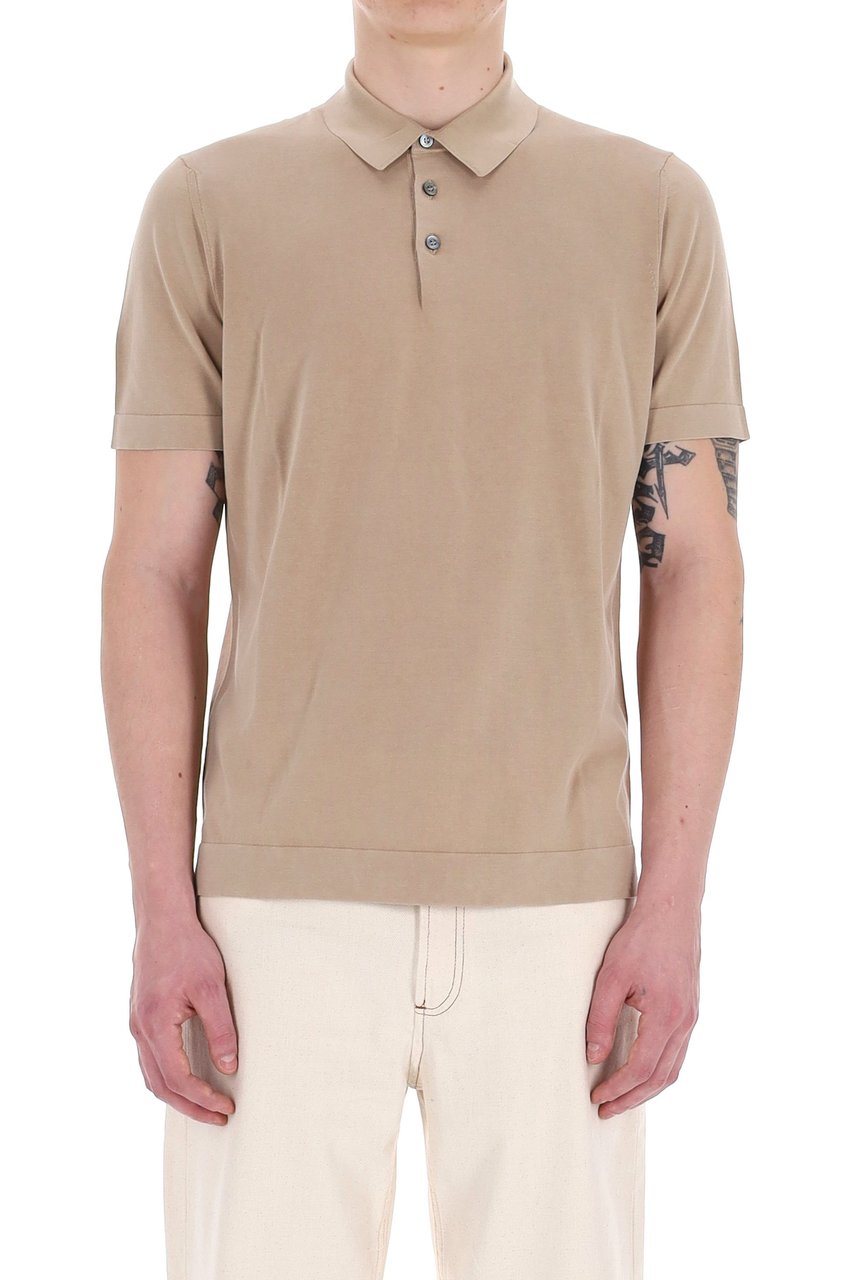 Drumohr Frosted Superlight Cotton Polo Roze