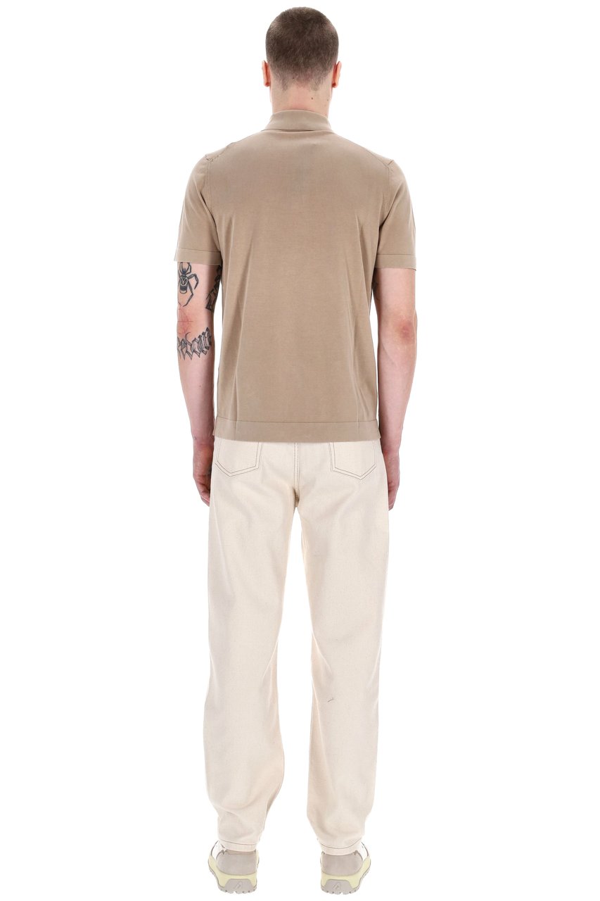 Drumohr Frosted Superlight Cotton Polo Roze