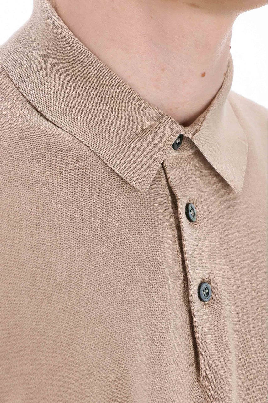 Drumohr Frosted Superlight Cotton Polo Roze