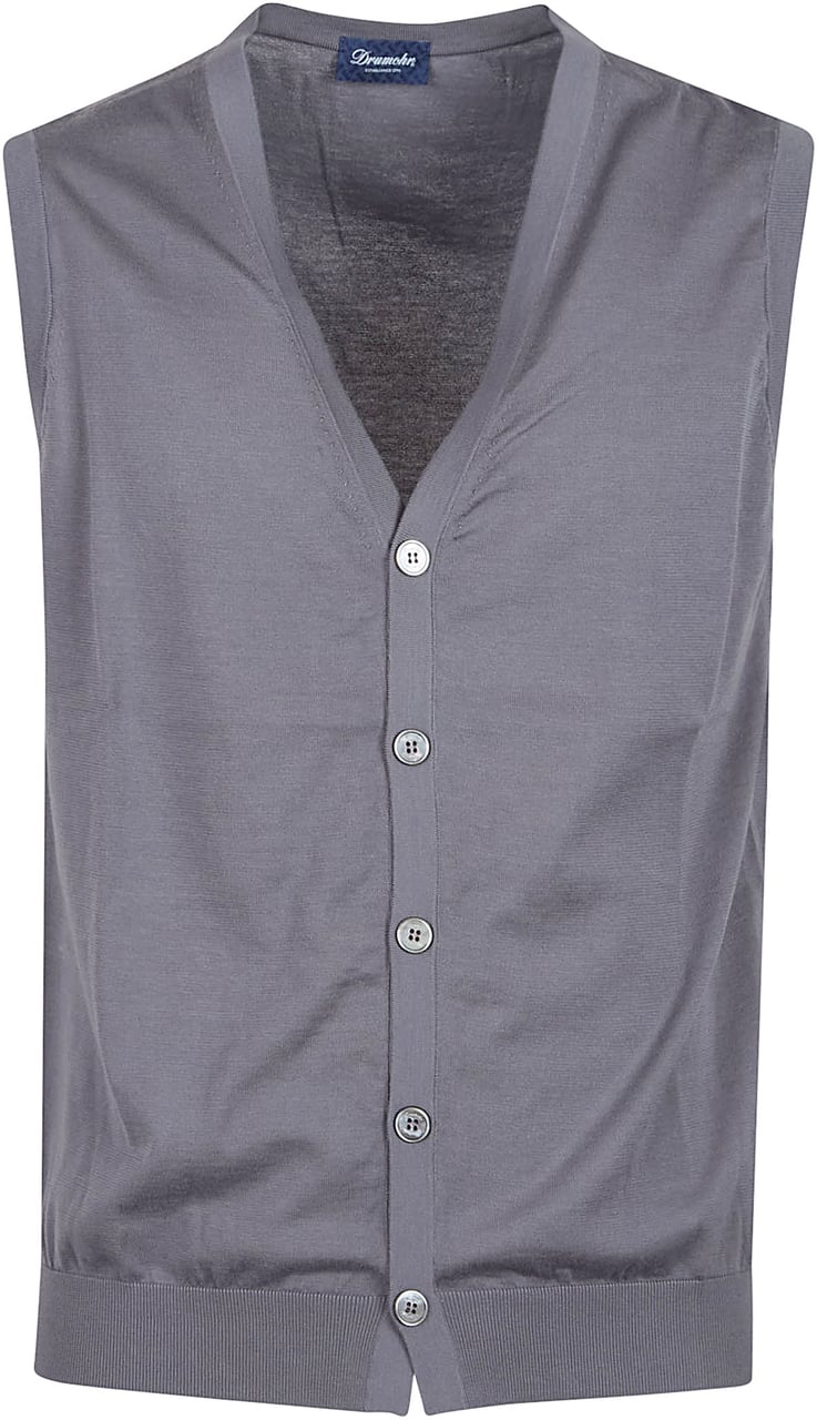 Drumohr Vest Grey Grijs