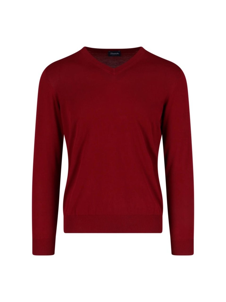 Drumohr V-Neck Sweater – Red Rood