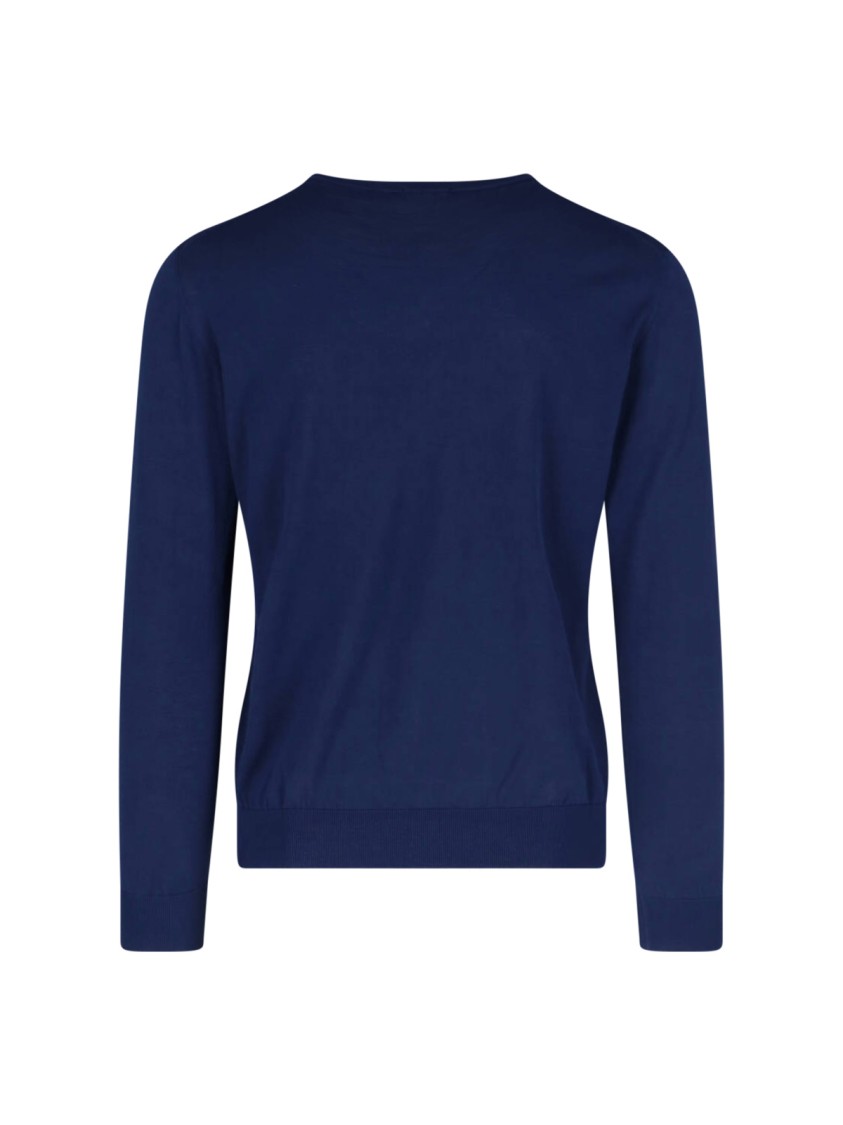 Drumohr V-Neck Sweater – Navy Blauw