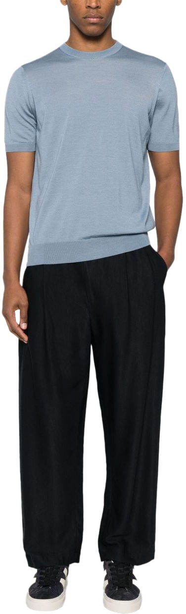 Drumohr T-Shirts And Polos Clear Blue Blauw