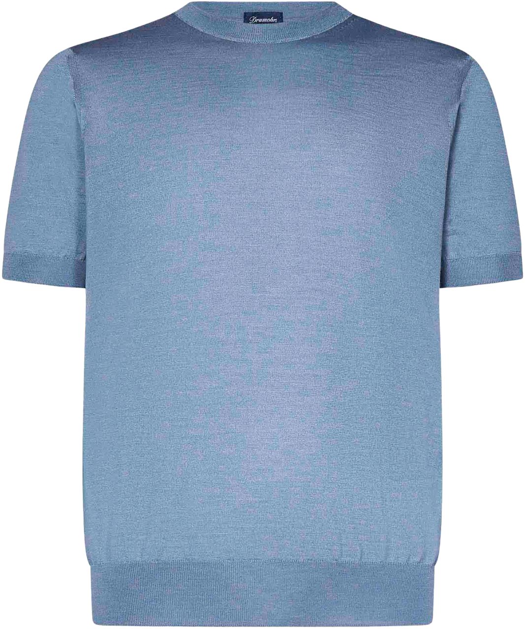 Drumohr Drumohr T-shirts And Polos Clear Blue Blauw