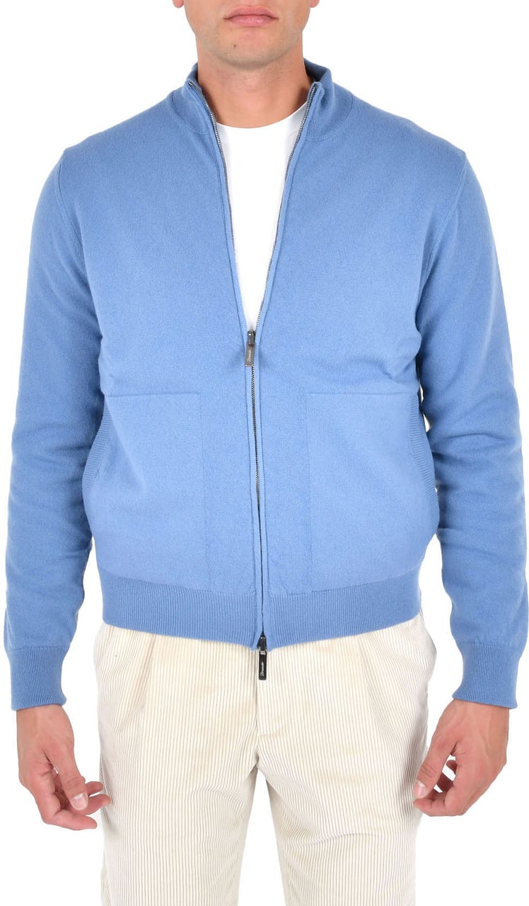 Drumohr Drumohr Coats Clear Blue Blauw