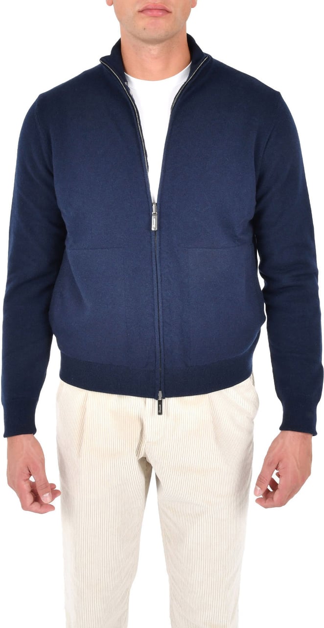 Drumohr Drumohr Coats Blue Blauw