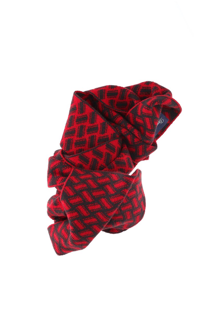 Drumohr Biscottino Pure Cashmere Scarf Rood