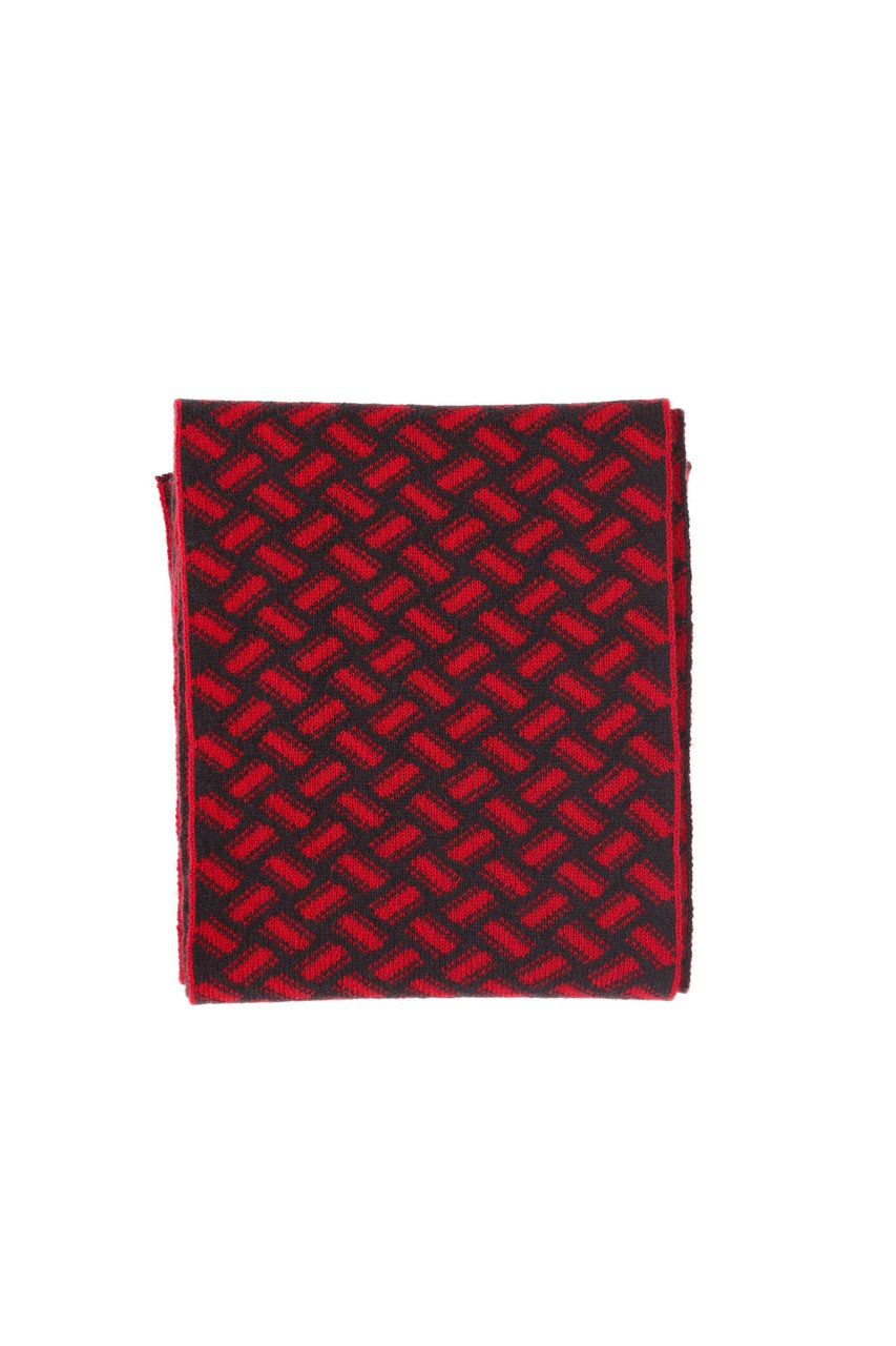 Drumohr Biscottino Pure Cashmere Scarf Rood