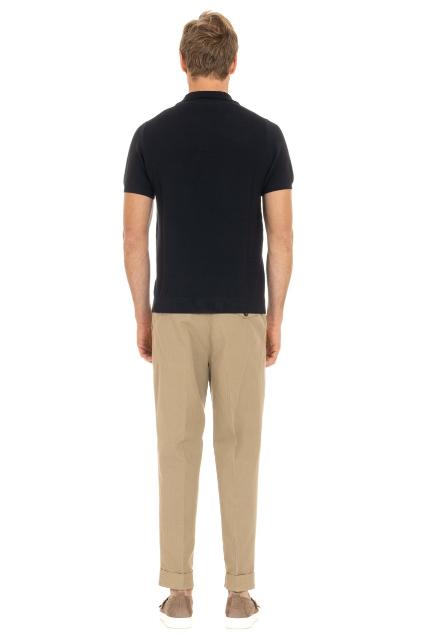 Drumohr Lintz Cotton Short Sleeve Polo Bruin