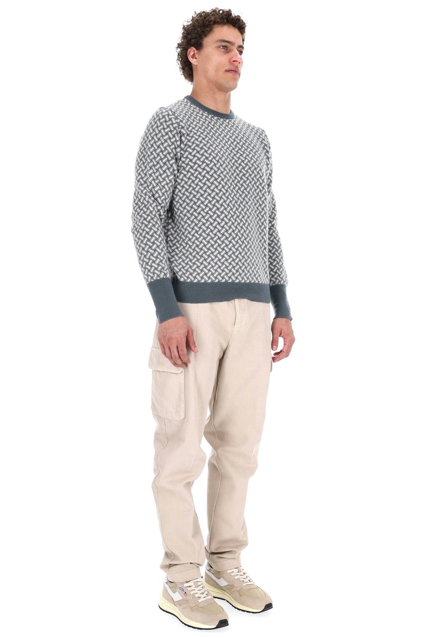 Drumohr Biscottino Pure Cashmere Crewneck Sweater Neutraal