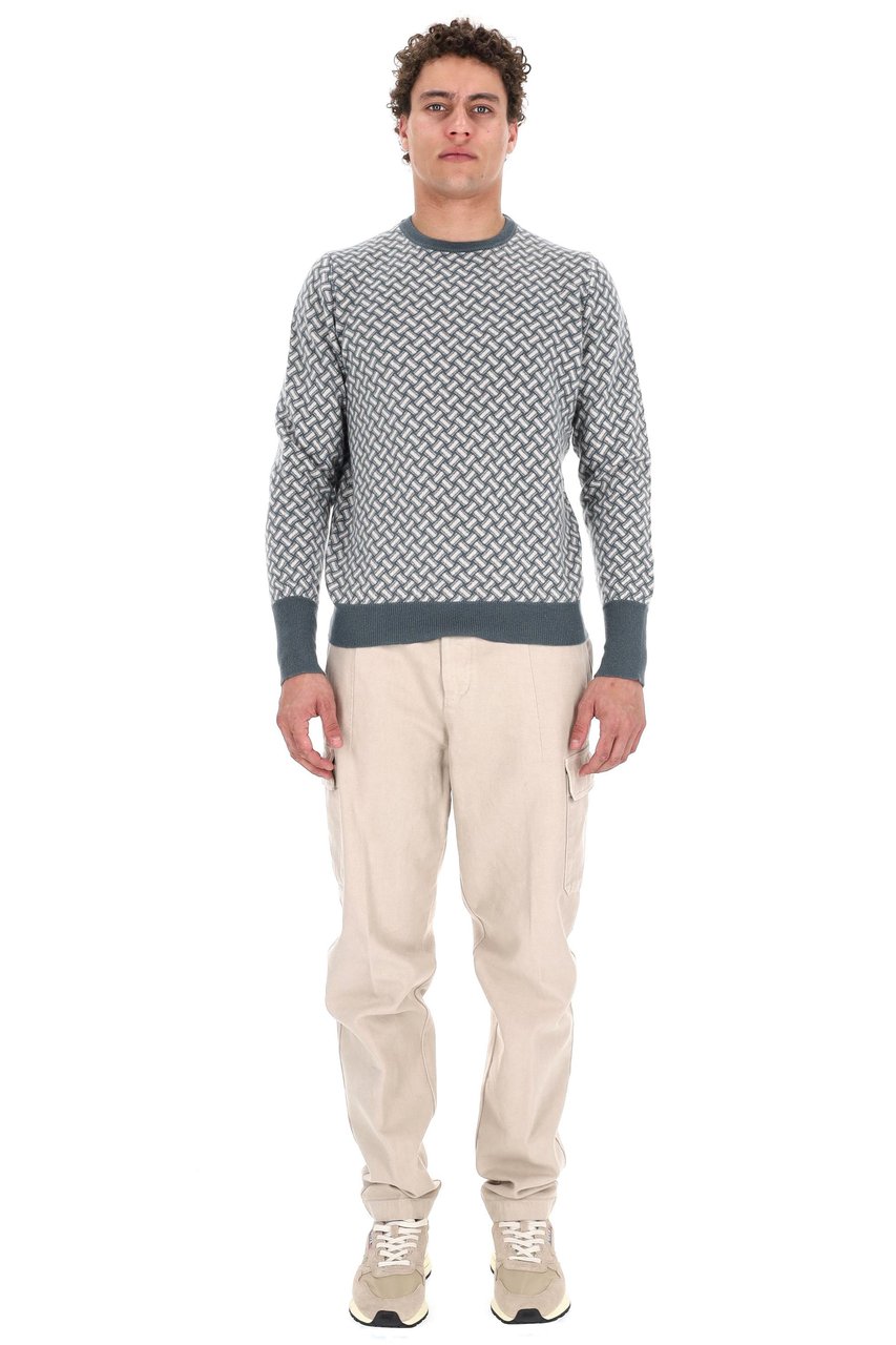 Drumohr Biscottino Pure Cashmere Crewneck Sweater Neutraal