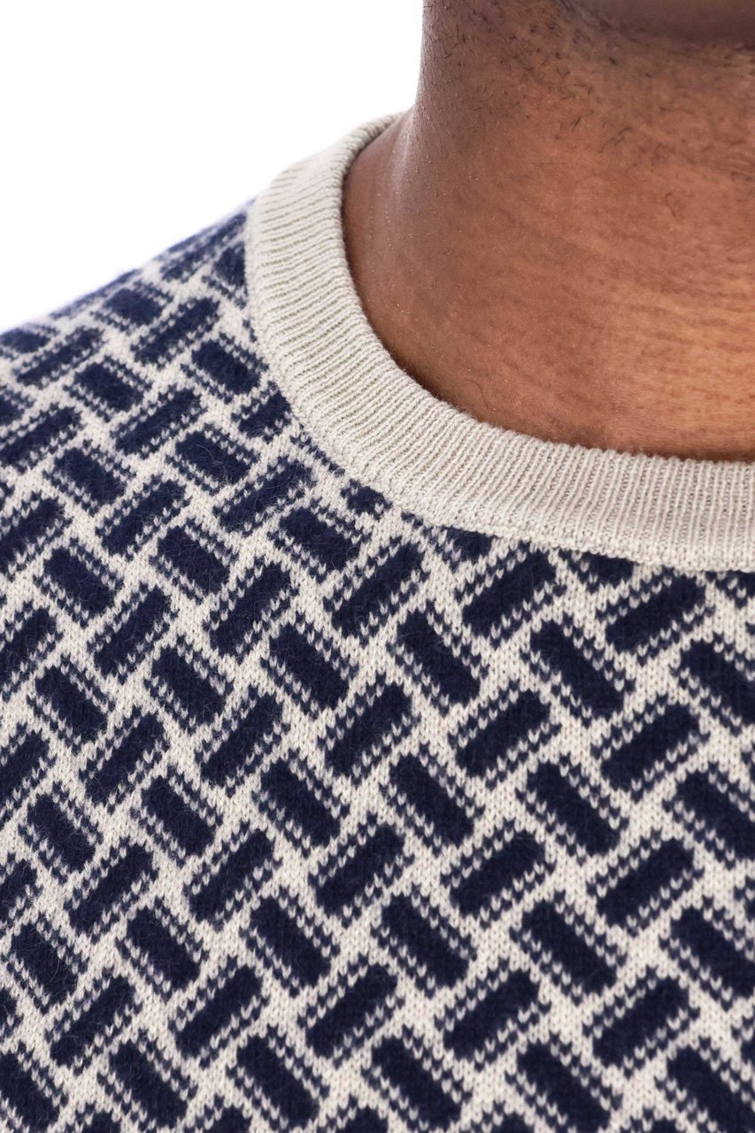Drumohr Biscottino Cashmere Crewneck Sweater Grijs