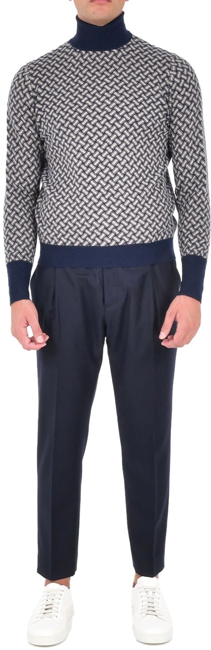 Drumohr Drumohr Sweaters Blue Blauw