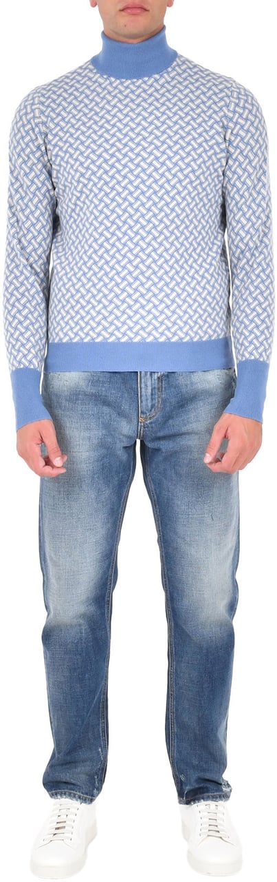 Drumohr Drumohr Sweaters Clear Blue Blauw