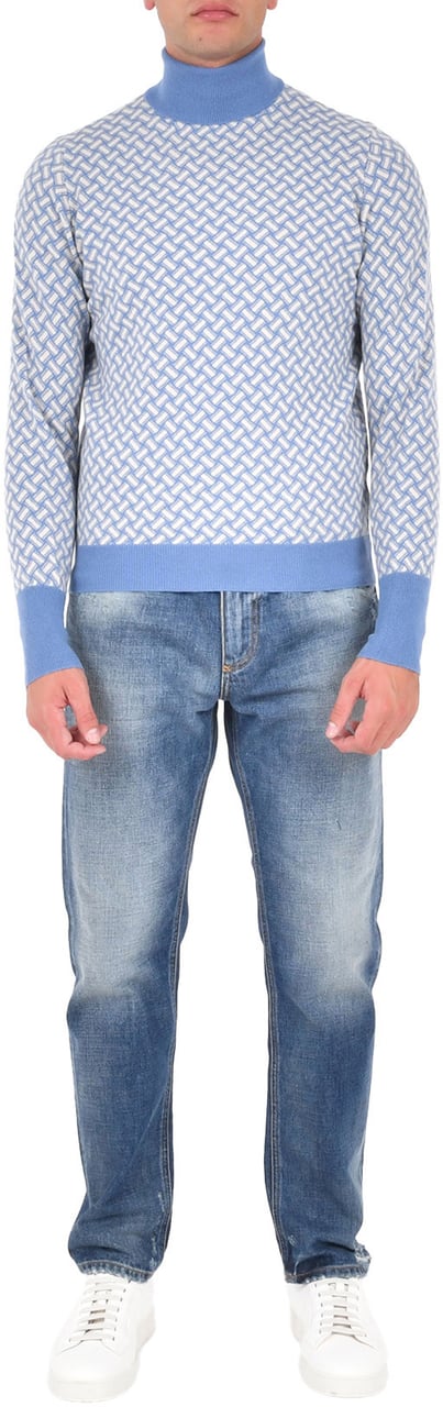 Drumohr Sweaters Clear Blue Blauw