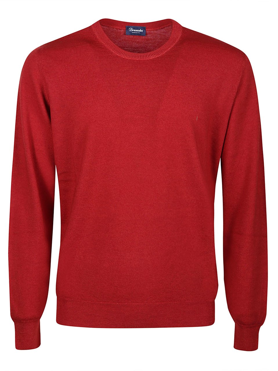 Drumohr Long Sleeve Shaved Sweater Red Rood