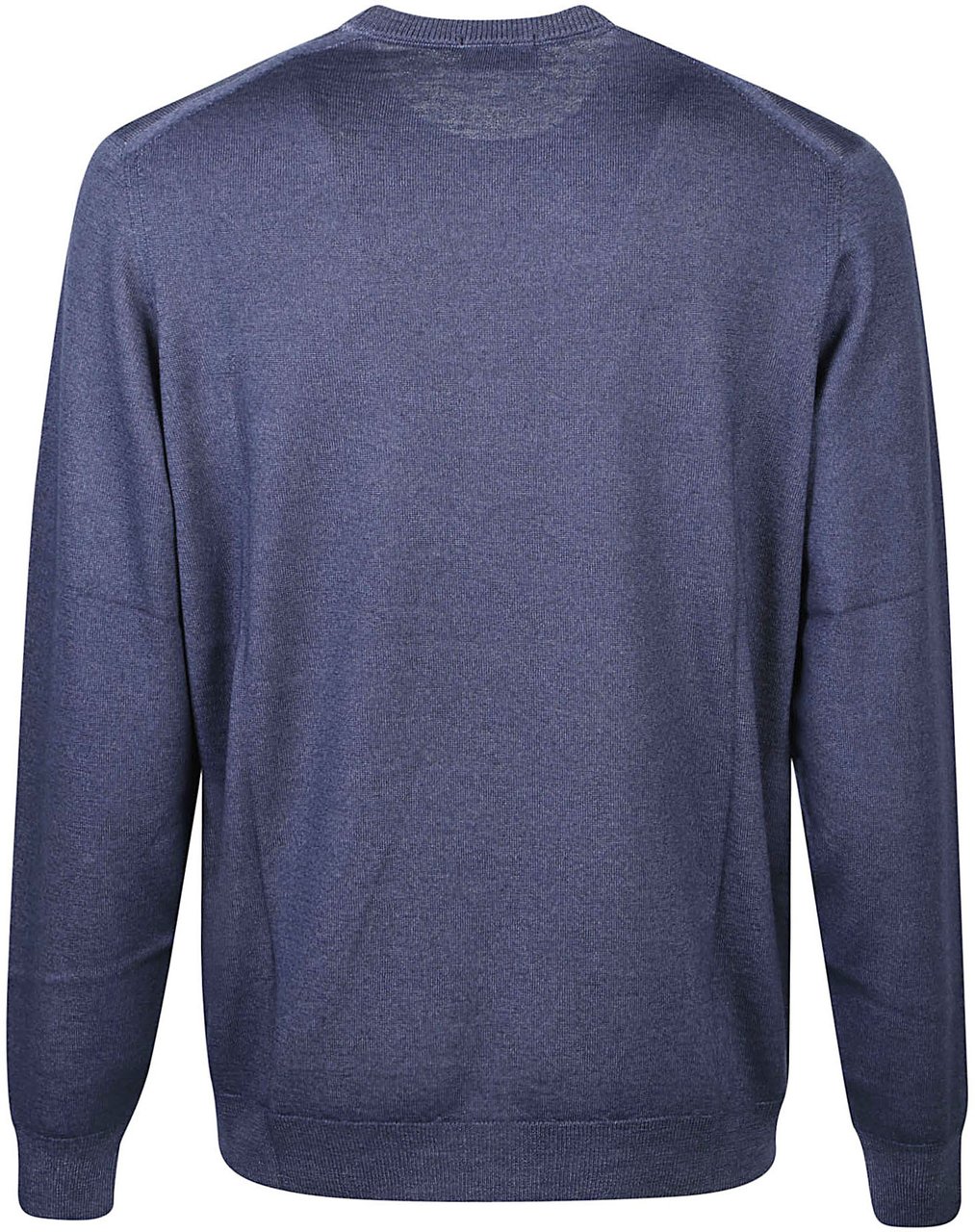 Drumohr Long Sleeve Shaved Sweater Blue Blauw
