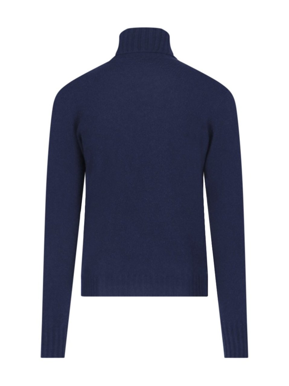 Drumohr Turtleneck Sweater In Blue Cashmere Navy Tone Blauw